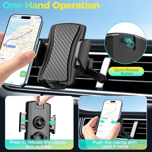 Brencco Car Vent Phone Holder, Hook Clip, 360° Rotation, 4-7 Inch — view 2