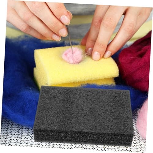 Artibetter Needle Felting Mat and Needle Protection 3pcs for Beginners with Pearl Cotton Cushioned Structure and Travel Wool Felting Supplies Starter Kit for DIY Projects — view 5