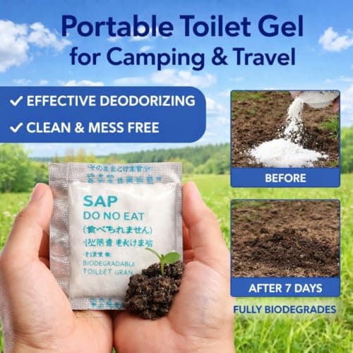 18pcs Camping Toilet Powder,Deodorizer for Survival Kits,Outdoor Use Gel — view 6