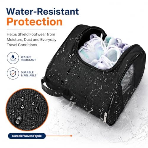 Shoe Bag 37x24cm, Waterproof Breathable Boot Pouch Football & Golf Shoes — view 5