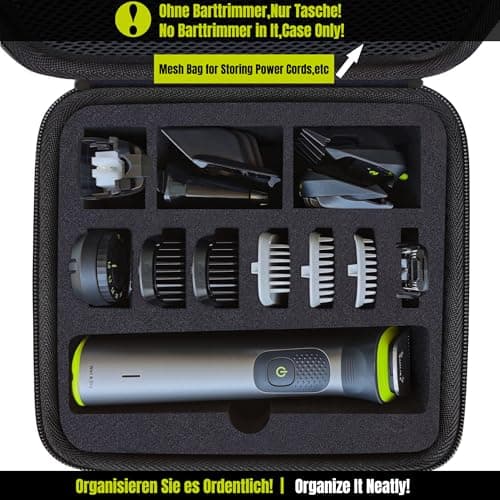 Compatible with Philips Multigroom Series 7000 All-in-One Case MG7930/15 MG7950/15 Beard Trimmer Portable Waterproof Hard Travel Case — view 2