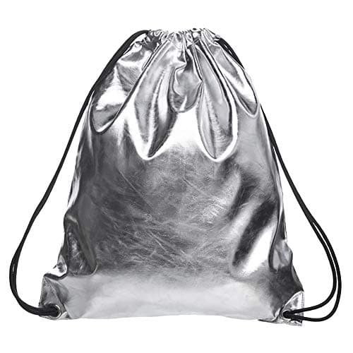 Drawstring Bags for Man Women, Leather Backpack GYM Bag Rucksack Gymsack Outdoor Travel Sports Sackpack for Adults