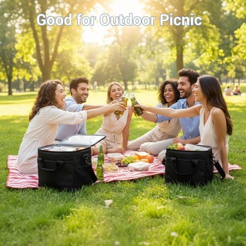 Kono Cool Bag Collapsible Soft Cool Box Insulated Large Lunch Bag — view 6