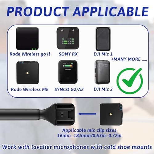 Universal mic Handheld Adapter for Rode Wireless GO II — view 3