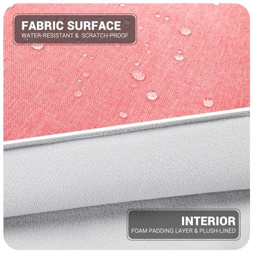 MicaYoung 14-15 Inch laptop Shoulder Messenger Bag Carrying Case Briefcase Slim Protective Computer Sleeve with Handle Strap Pocket for MacBook Acer ASUS HP Surface Dell Chromebook, Pink — view 3