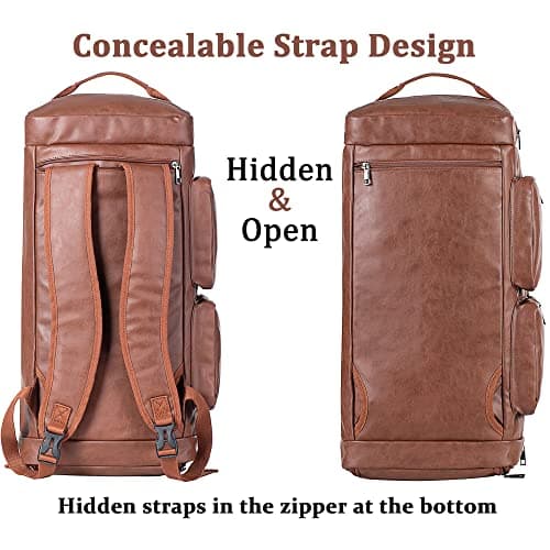 Duffel Backpack with Shoe Pouch, Waterproof Sports Duffel Gym Backpack Overnight Carry On Weekender Bag for Men Women — view 2