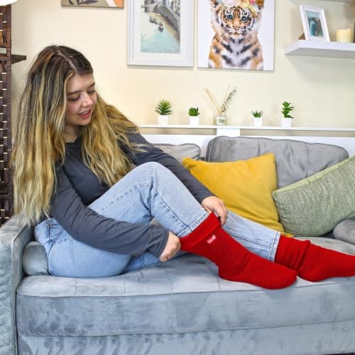 THMO - Ladies Thick Winter Warm Fluffy Inner Thermal Socks Size 4-8 UK — view 3