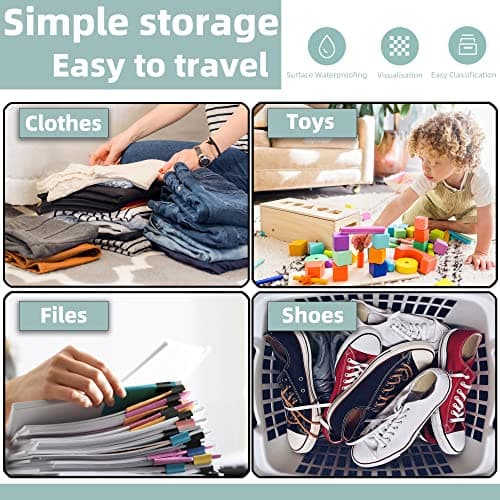 20pcs Travel Storage Set - Reusable Ziplock Bags, Clothes & Shoes Bags for Travel, Maternity & Hospital Use (5 Sizes) — view 4