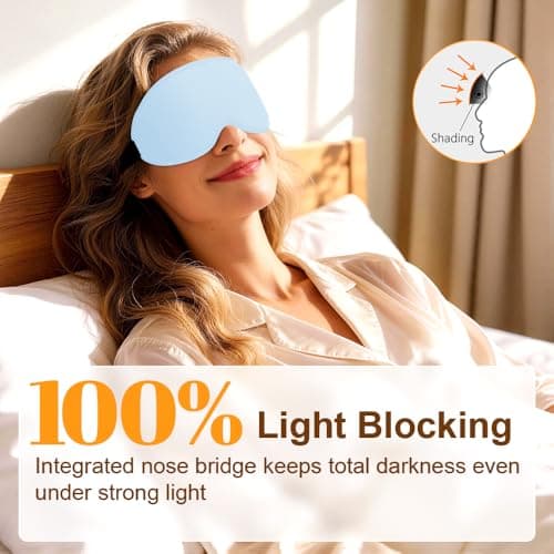 Gritin 100% Blackout Sleep Eye Masks for Women&Men, Side Sleepers Friendly — view 2