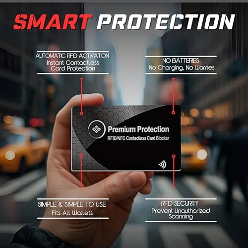 KF-Premium RFID Blocking Cards & Passport Sleeve (2 Pack) – Ultra Thin Protector for Credit, Debit & Passport – Contactless NFC Blocker – Prevents Fraud & Identity Theft (Black) — view 5