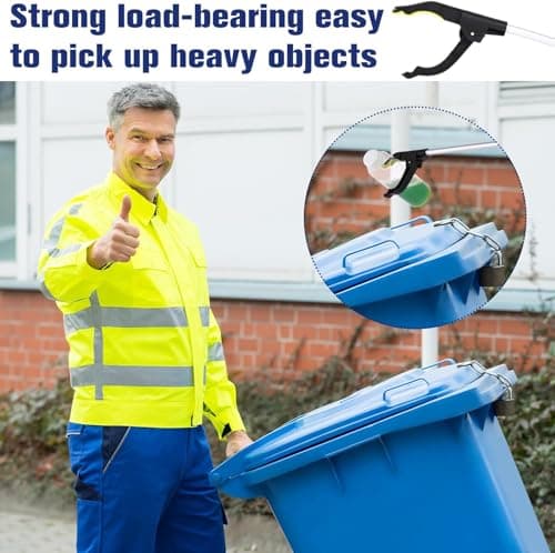 Taylor & Brown Litter Picker Long Reach Handle 30 Inch (76cm) Garden Tool, Magnetic Pick Up Durable & Sturdy for Picking Rubbish, Weeds, Leaves, Gardening, Elderly & Disabled Multi-use Tool (8 Pack) — view 4