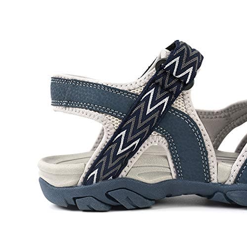 HEVA Womens Hiking Sandals Closed Toe Athletic Walking Shoes,5UK, Blue — view 4