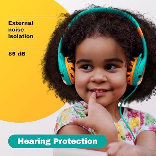 Kidrox® Toddler Baby Headphones (1-7 years old) for Kids, Durable & Flexible Headphones for Kids, Girls & Boys, 85dB Limiting Wired Children HeadPhones for School, Airplane, Travel, iPad, Tablet — view 3