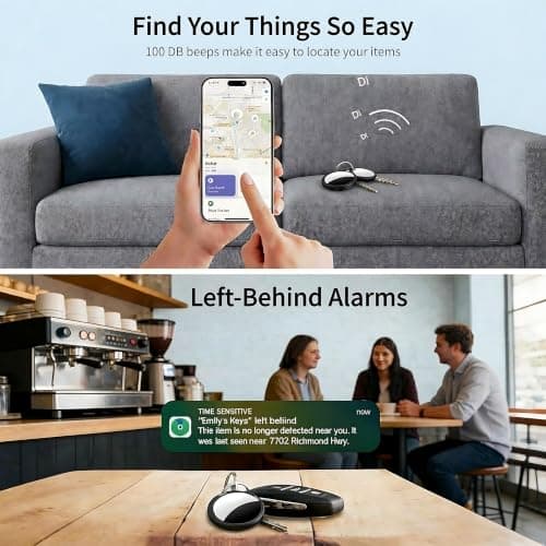 Tracker Tags-2 Pack [Apple MFi Certified]Pair with Apple Find My (IOS Only) — view 3
