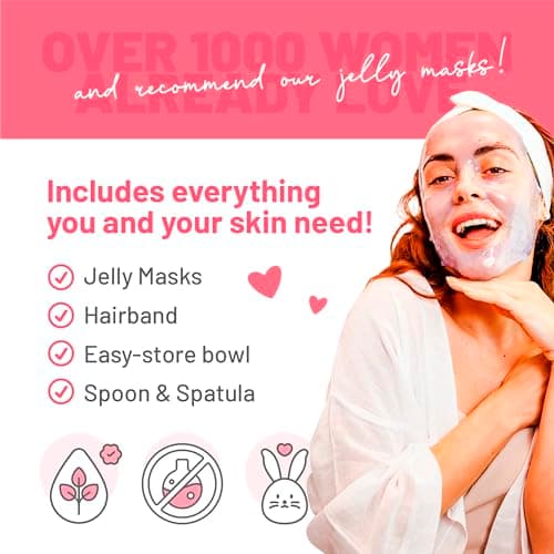 BRÜUN Peel-Off Egyptian Rose Jelly Mask for Face Care – A 23 fl oz Rubber Mask Jar for 30 to 35 Treatments – A Skin Care Moisturizing Gel Mask of Spa Set for Men, Women and Adults — view 6