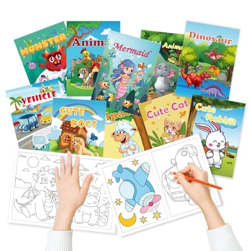 Aannanl 24 Pack Mini Colouring Books for Children Party Bags — view 3