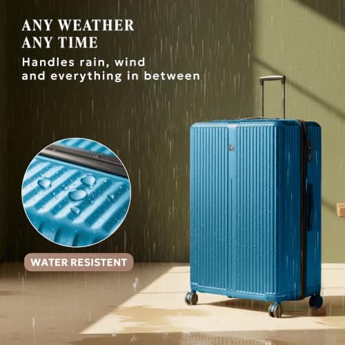 LUGG AirGlide 28 Inch Lightweight Travel Suitcase - Hard Shell Polycarbonate Protection, TSA Approved Lock, Scratch & Water Resistant, Smooth 360° Spinner Wheels & Detachable Interior (76x51x31.5cm) — view 5