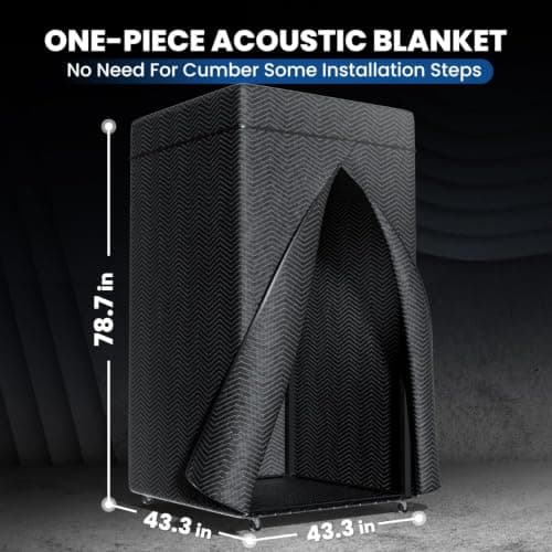 RDCMKL Portable Vocal Booth for Home Studio, Foldable Recording Booth — view 5