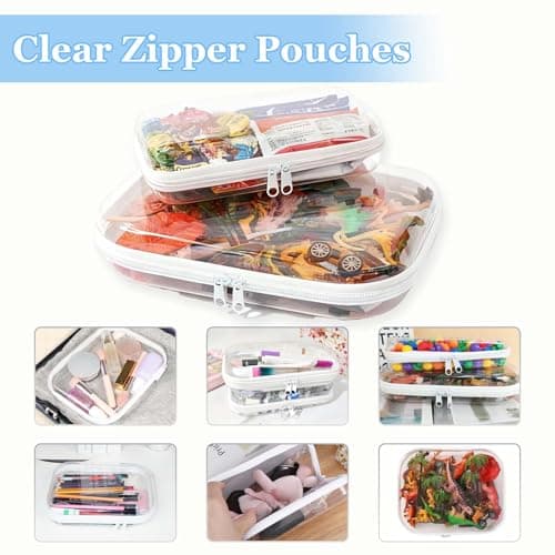 2 Pcs Toy Storage Bags with Double Zipper, Waterproof Toy Storage Bags — view 4