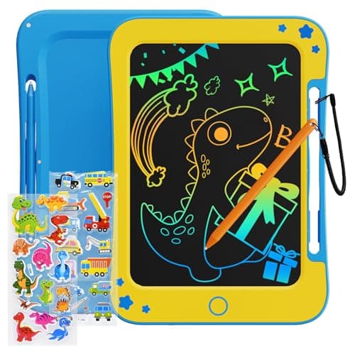 TEKFUN Kids Toys for 3 4 5 6 Years Old Boys Girls Gifts, 8.5 Inch LCD Writing Tablet Kids Drawing Board, Educational Travel Toys Boy Girl Birthday & Easter Gifts Age 3-8 (Blue Yellow)
