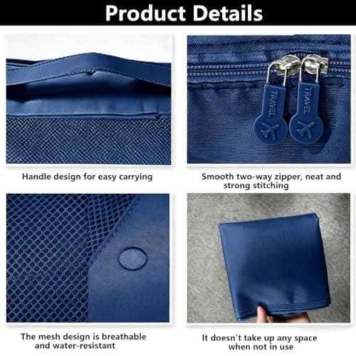 6 PCS Large Packing Cubes, Lightweight Luggage Packing Organizers Cubes — view 3