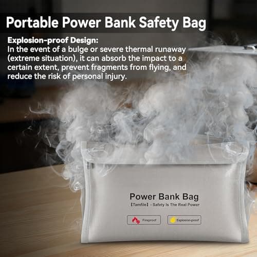 Tamfile Fireproof Electronics Accessories Organiser Bag, Explosion-proof — view 5