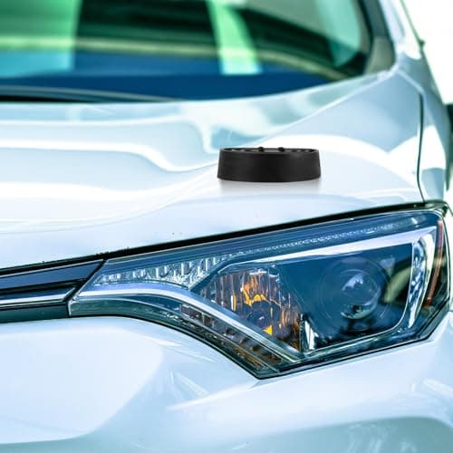 DEEPCRAFF Car Lamp Cover Silicone Headlight Guard Black for Outdoor Travel Protecting from Water Damage — view 4
