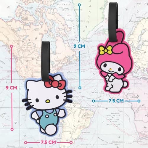 Hello Kitty & My Melody 2 Piece Duo Travel Luggage Tags — view 5