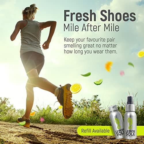 Lemon Sole Natural Shoe Freshener & Deodoriser with 6 Powerful Essential Oils for Long-Term Odour Control, Great for Sports, Fresh Lemon Scent. Lemon Fresh shoes every day. — view 3