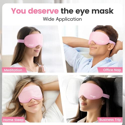 NEWGO Cooling Gel Eye Mask, 3D Blocking Weighted Sleep Mask — view 6