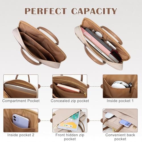 RAINYEAR Laptop Bag for 15.6 Inch Notebook 15-16 Inch Macbook Air/Pro M5 — view 5