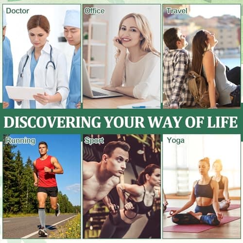 Zuimei 3 Pairs Compression Socks for Women Men Bamboo Viscose Knee High Sock 20-30 mmhg Flight Socks for Work Pregnancy Nursing Flying Sports Long Standing — view 6