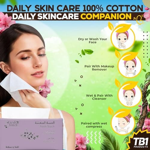 TB1 Products Luxury Towel Wipes 6 Pack – Cherry Blossom Scent – Large 25x25cm Disposable Towels – Individually Wrapped Soft Napkins for Face, Hands & Body – Hot or Cold Use for Travel & Events — view 5
