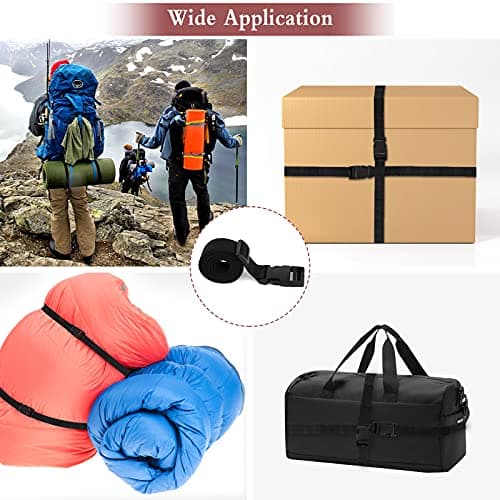 6 Packs Nylon Luggage Straps, Webbing Straps with Quick-Release Buckles — view 4