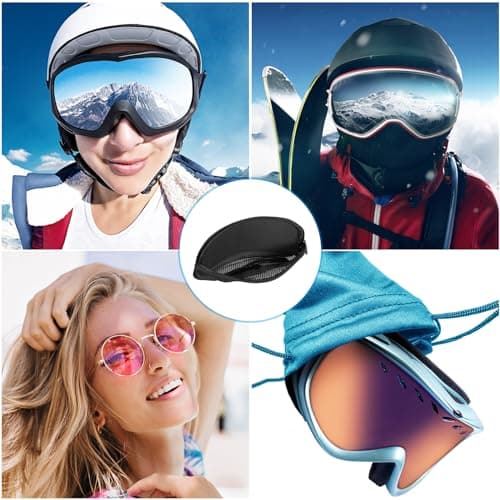 PATIKIL Hard Ski Goggle Case, EVA Sports Glasses Case Shockproof Snowboard Goggles Box, 8.66" x 4.72" — view 5