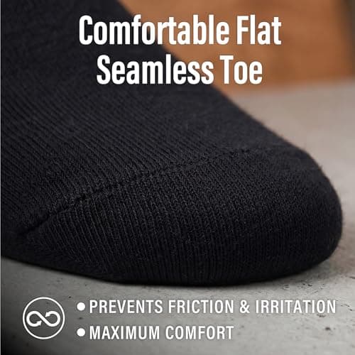 20PK Mens Black Ankle Socks - UK 9-11/EU 43-45 - Black — view 4