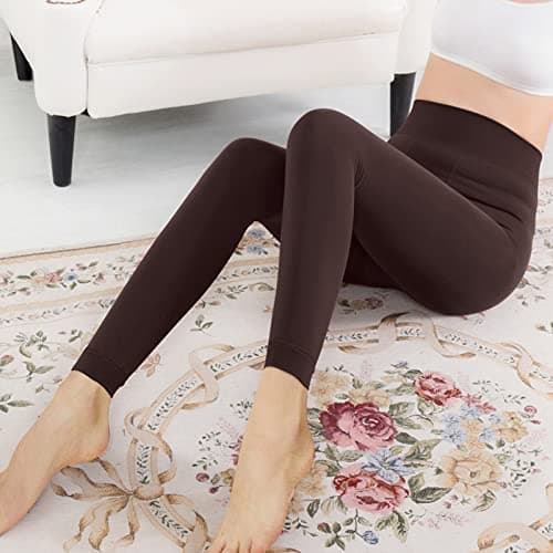 Thermal Leggings Women's Lined Tights Women's Warm Winter Yoga Trousers Lightweight Thin Winter Trousers Fleece Lining Thermal Leggings Cotton Long Underwear Soft Underwear Comfortable Sports Leggings — view 3