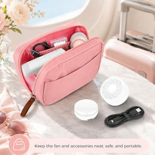 BOXOB Case for 3-in-1 Personal Cooling Fan for Shark ChillPill (Pink) — view 3