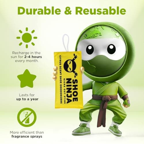 Shoe Ninja Shoe Deodorizer, Shoe Odour Eliminator, Football Boot, 2 Pack — view 4