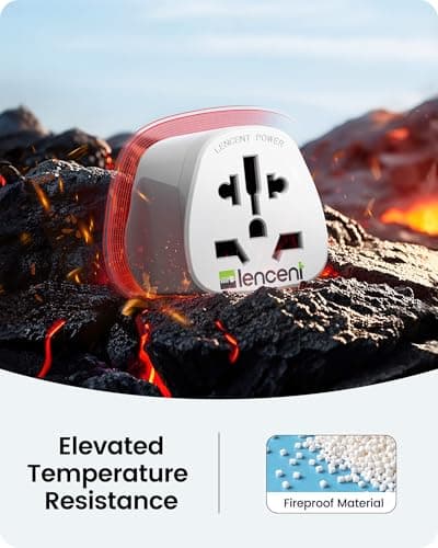LENCENT World to UK Travel Adapter, 2 Pack Universal to Type G Plug Adaptor — view 6