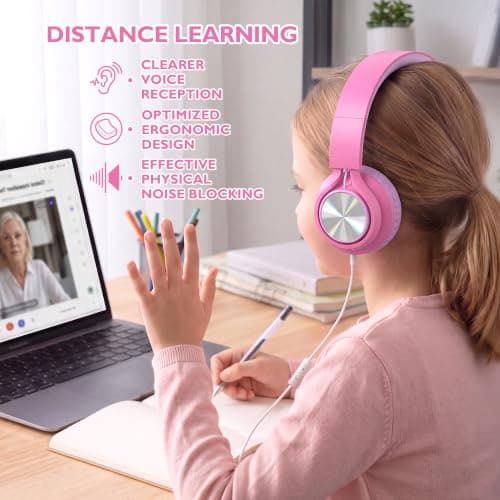 AILIHEN Classroom Headphones Bulk 10 Pack with Microphone, Multicolor — view 3