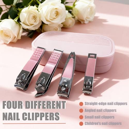 ILOVMUP 14PCS Small Manicure Set for Women, Nail Clippers with Travel Case — view 4