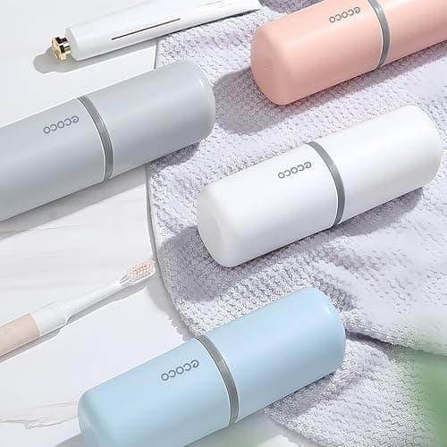 Meiyijia Travel Toothbrush Holder, Toothpaste Holder, Portable, Dustproof, Antibacterial, Toothbrush Case for Travel, Family, Camping, School — view 2