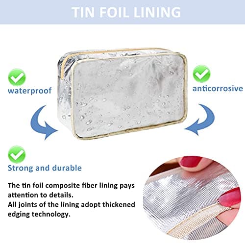 Toiletry Bag, Large Travel Hanging Make up Wash Bags, Portable Waterproof Cosmetic Bag, Light Blue White Bear Toiletry Kit, Bathroom Storage Case for Women Girls Ladies (Color Duck) — view 3