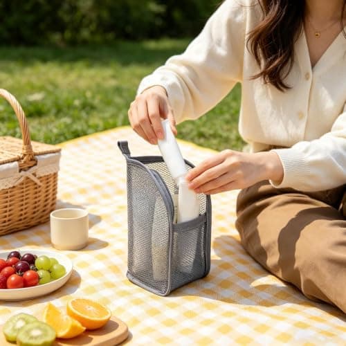 Standing Travel Toiletry Bag, Portable Toiletry Pouch — view 4