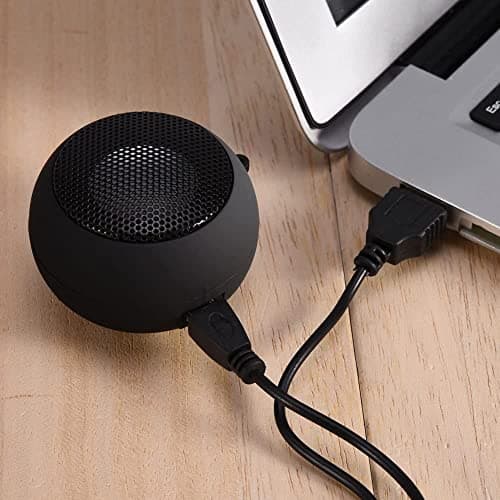 Quystetes Mini Portable Travel Loud Speaker with 3.5mm Audio Cable Low Voltage Built-in Battery Retractable Speaker for — view 3