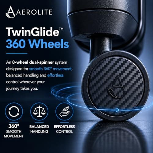 Aerolite Premium Large 28in 100L FlexShell Hard Shell 8 Wheel Suitcase — view 5