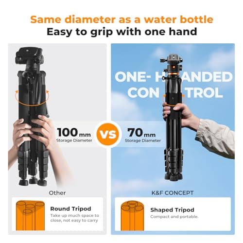 K&F CONCEPT 75 inch Lightweight Camera Tripod — view 2