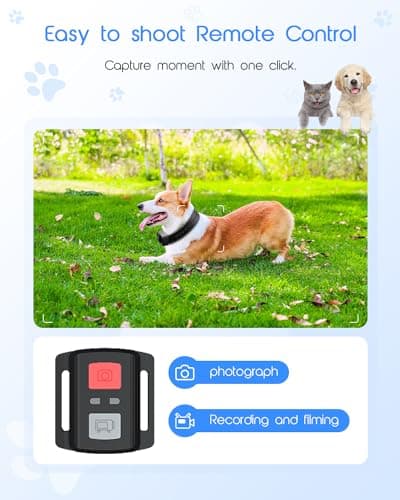 Yolansin 4K Cat Collar Camera with 64GB SD Card, Mini Pet Camera for Video Records for Cats Dogs Outdoor/Inoor Puppy Supplies Birthday Gift — view 5
