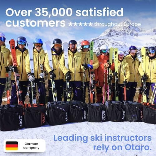 Otaro Ski Boot Bag with Helmet Compartment (PRO | 57 L incl. Backpack Straps | Frost White) Premium Equipment Carrier for Footwear. Also Ideal as an ice Skate Bag. — view 6